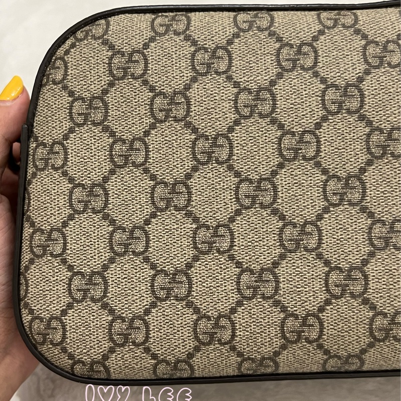 GUCCI 476467 綠紅綠織帶 經典老花虎頭相機包 斜背包  正品 二手精品-19
