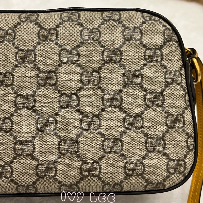 GUCCI 476467 綠紅綠織帶 經典老花虎頭相機包 斜背包  正品 二手精品-20