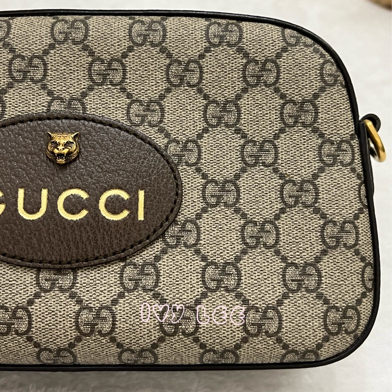 GUCCI 476467 綠紅綠織帶 經典老花虎頭相機包 斜背包  正品 二手精品-22