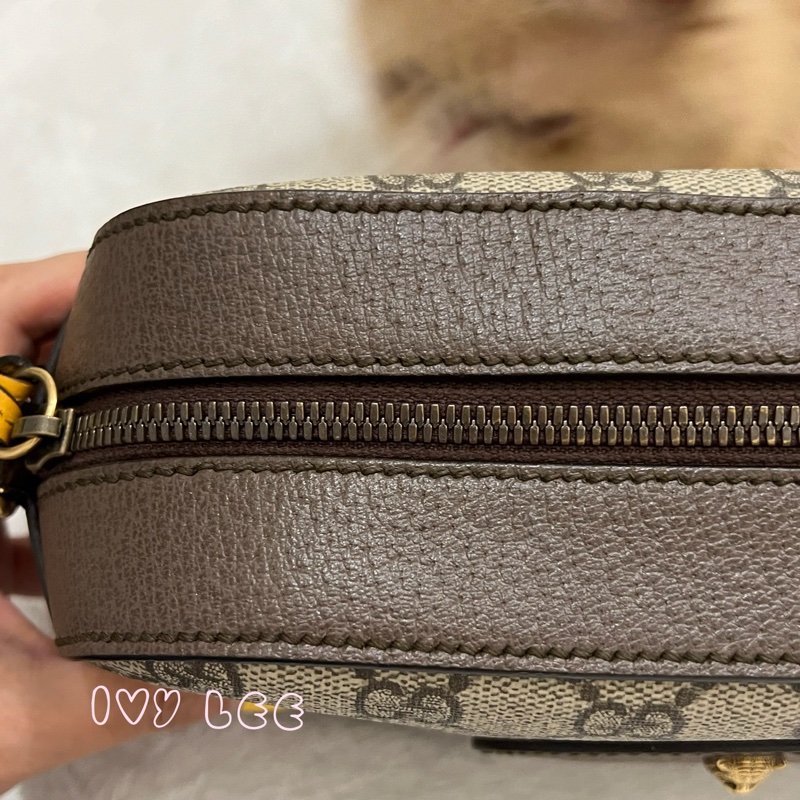 GUCCI 476467 綠紅綠織帶 經典老花虎頭相機包 斜背包  正品 二手精品-23