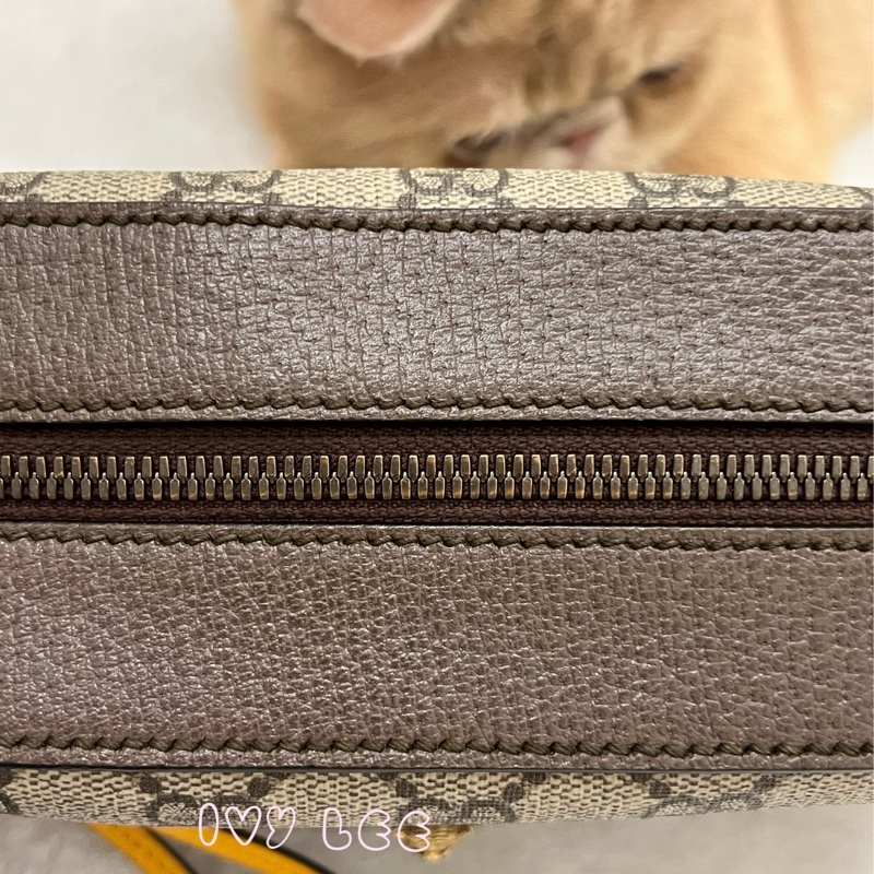 GUCCI 476467 綠紅綠織帶 經典老花虎頭相機包 斜背包  正品 二手精品-24