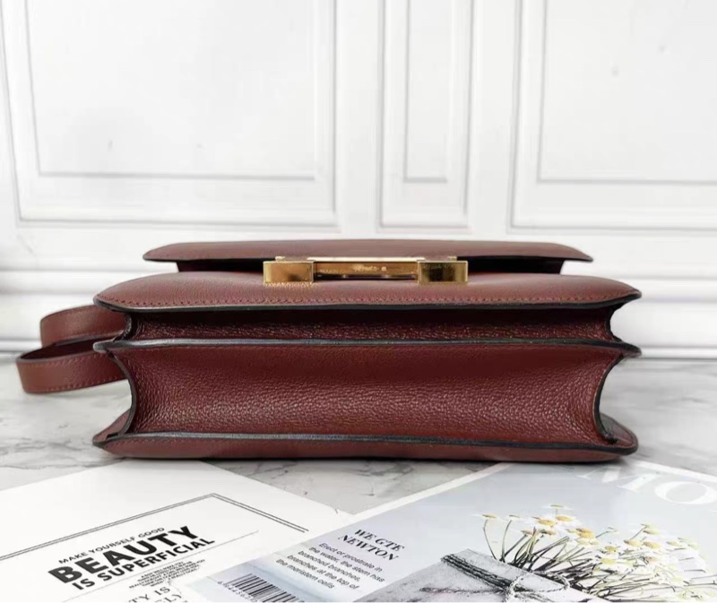 98新 💓 Hermes Constance 24 愛馬仕紅 55 Epsom T年-5