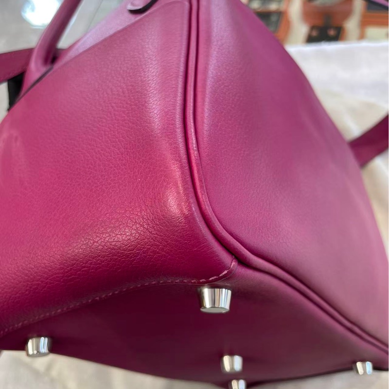 🌈Hermes💜Lindy 26💜紫色銀扣🌟98新🌈Evercolor皮🌟-4