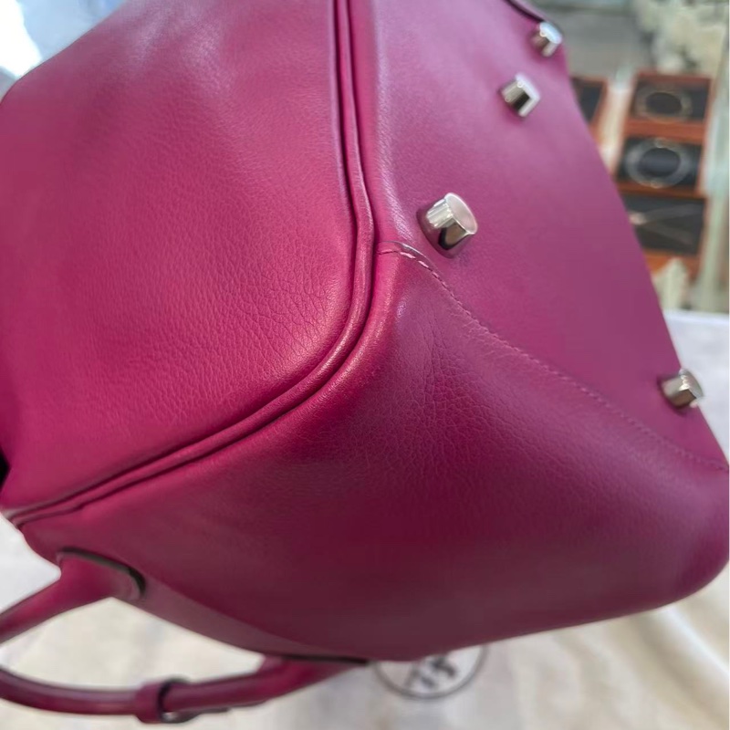 🌈Hermes💜Lindy 26💜紫色銀扣🌟98新🌈Evercolor皮🌟-5