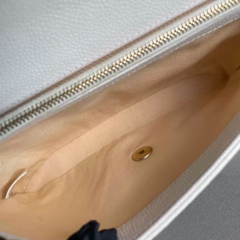 99新🆕Chanel白金荔枝紋Affinity翻蓋菱格手提斜挎單肩包-10