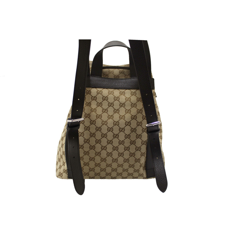 Gucci Beige GG Canvas Drawstring Medium Backpack 449175-3