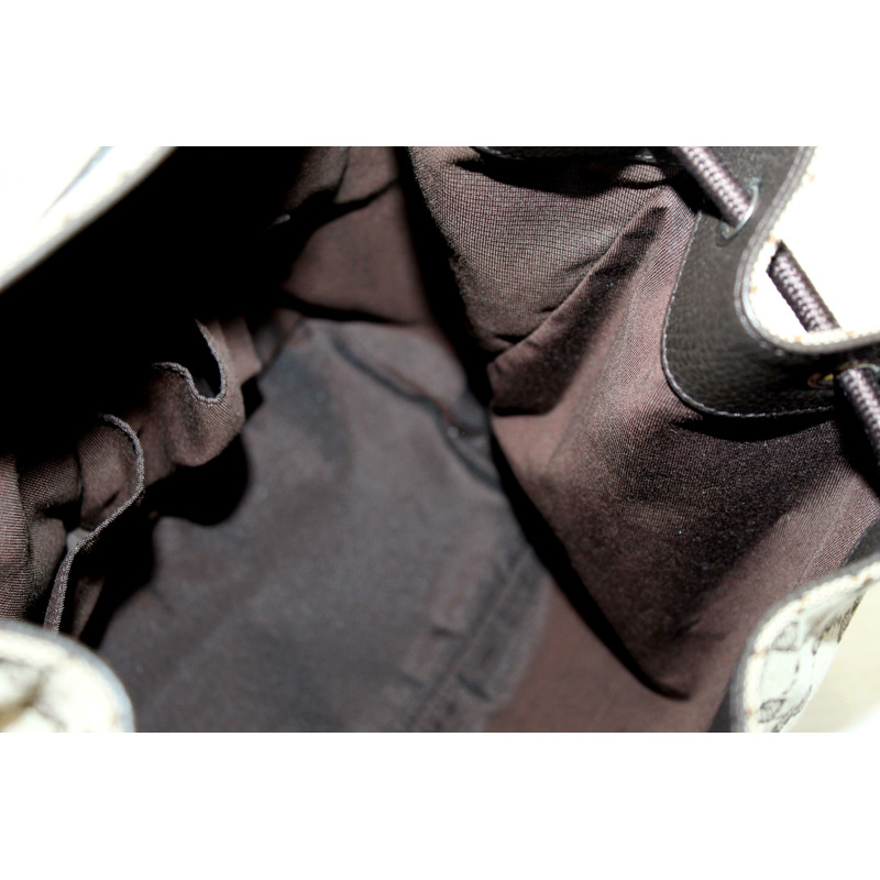 Gucci Beige GG Canvas Drawstring Medium Backpack 449175-15