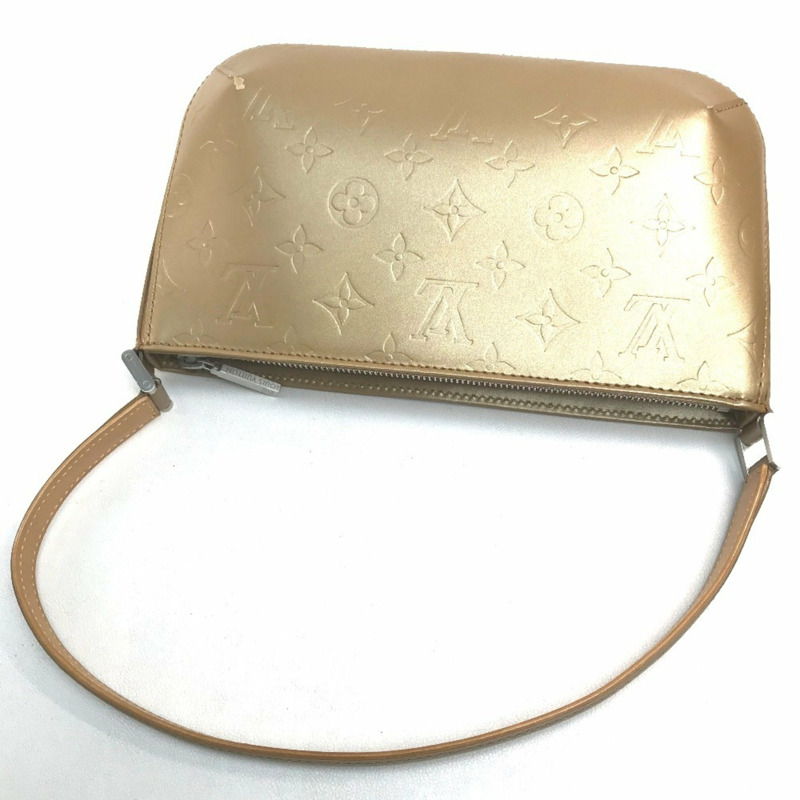 LOUIS VUITTON M55147 Monogram Matte Fowler 皮革肩包,女士,琥珀金-7