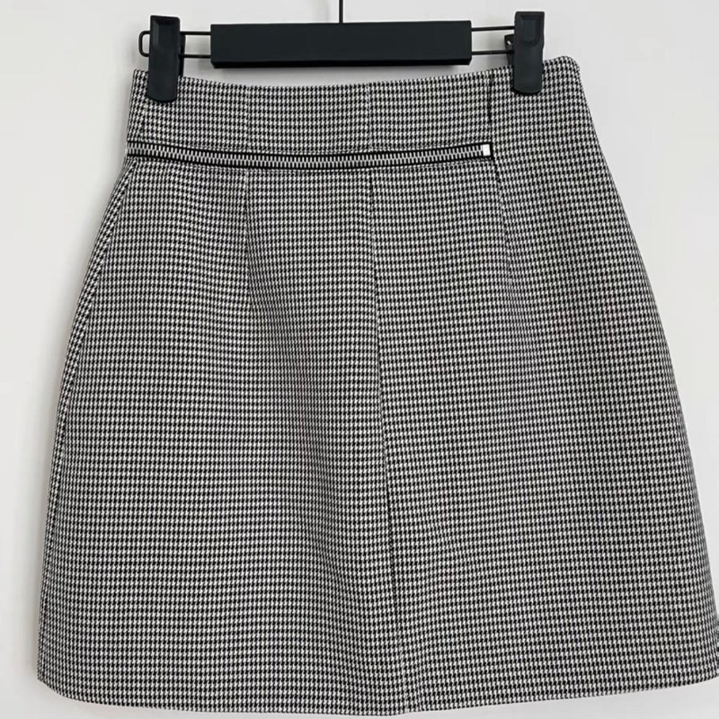 Alexander wang 千鳥格 短裙 全新有吊牌 0號，腰圍66，裙長43-5