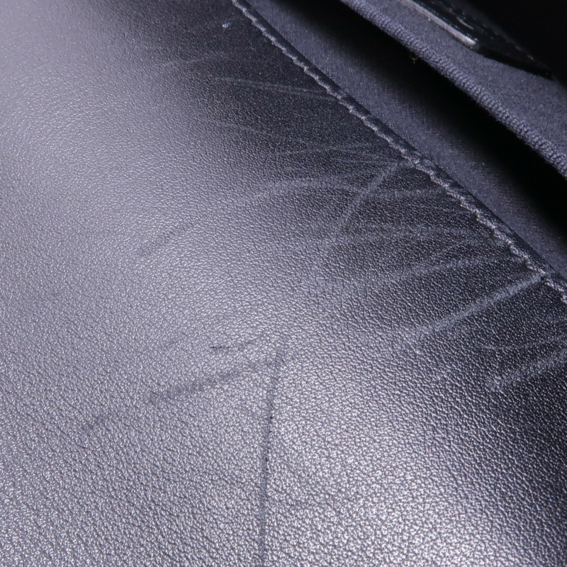 CHANEL 羊皮皮革Boy 25銀扣鏈帶肩背袋-14