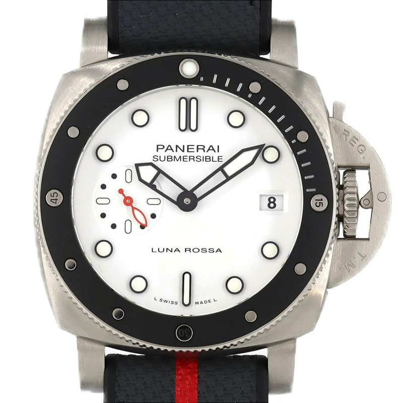 沛納海 Submersible Luna Rossa PAM01579 不鏽鋼自動腕錶-0