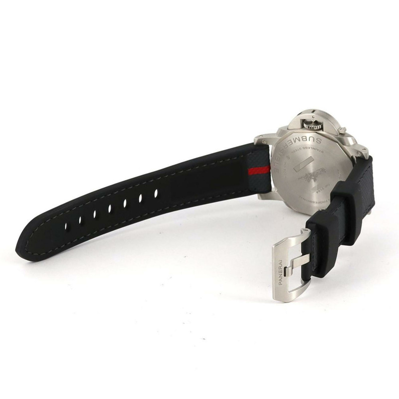 沛納海 Submersible Luna Rossa PAM01579 不鏽鋼自動腕錶-5