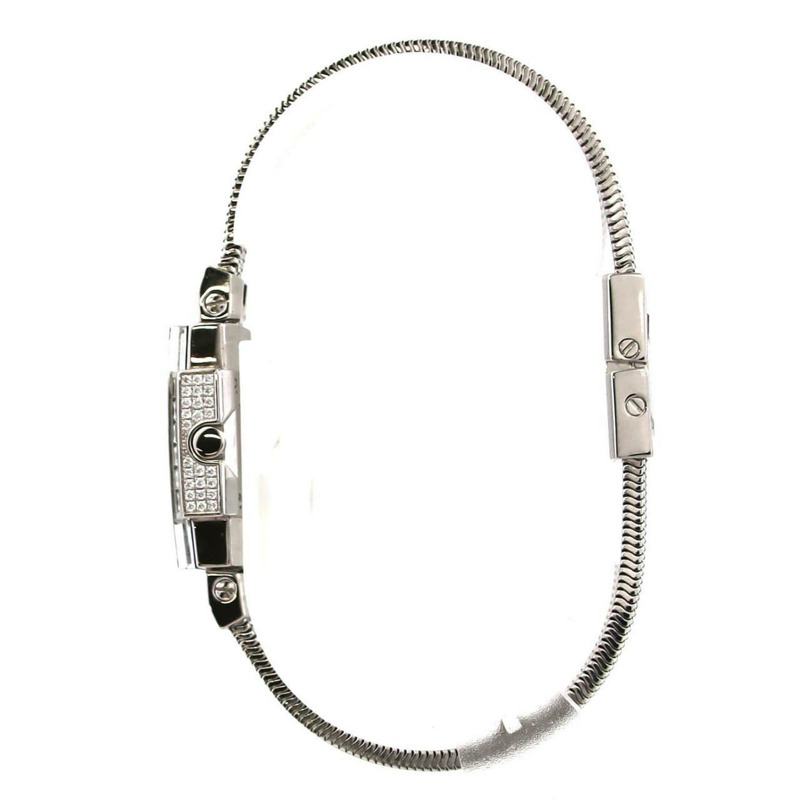 蒂芬妮雞尾酒腕錶，白金款 Baguette D，18675293，石英腕錶-2