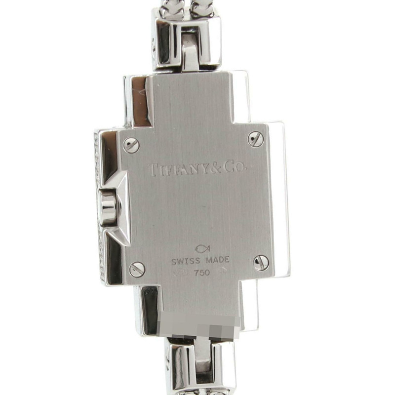 蒂芬妮雞尾酒腕錶，白金款 Baguette D，18675293，石英腕錶-5