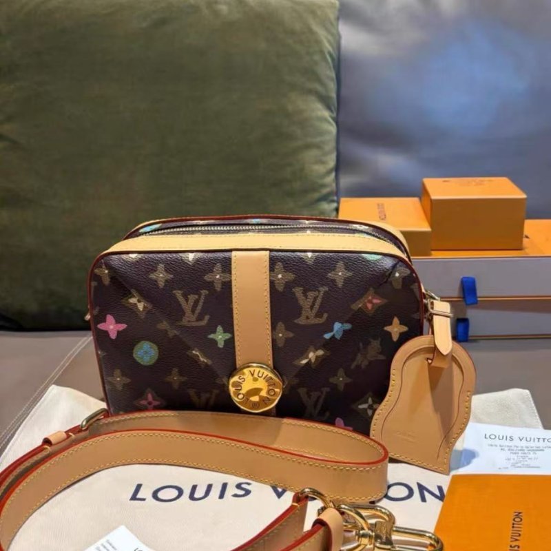 LV聯名tyler相機郵差包 男女同款 全新配件盒子塵袋-2