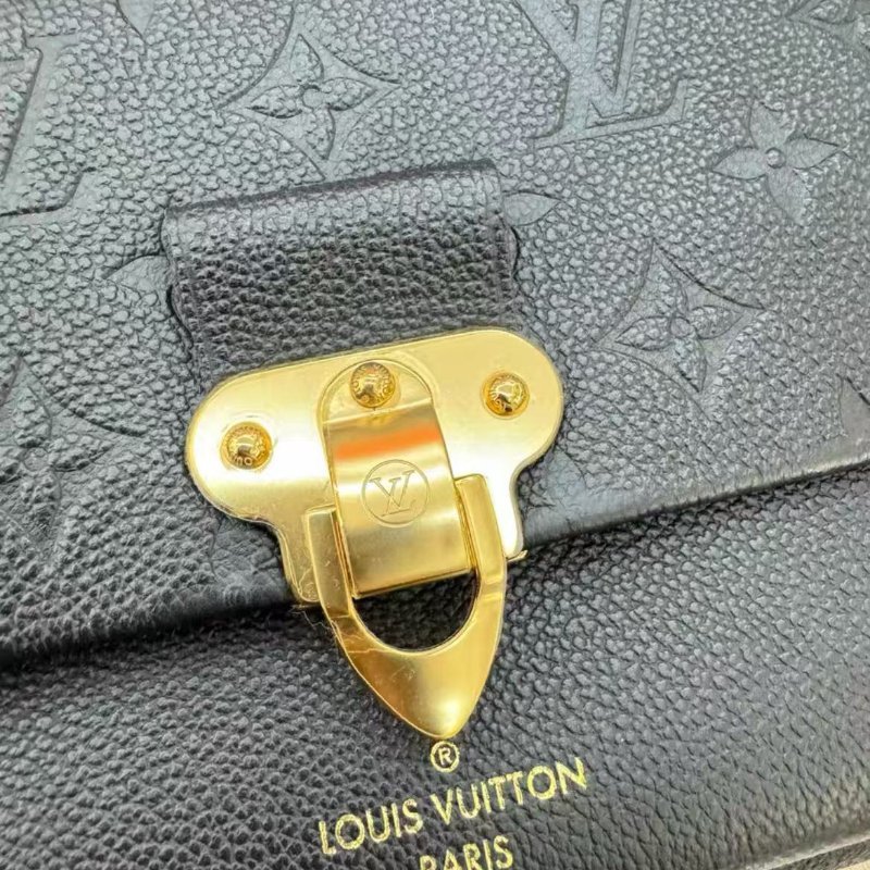 Lv vavinBB 黑金鍊條斜背包 全牛皮 20.5*8*15cm 全新 配件塵袋盒子購證-1