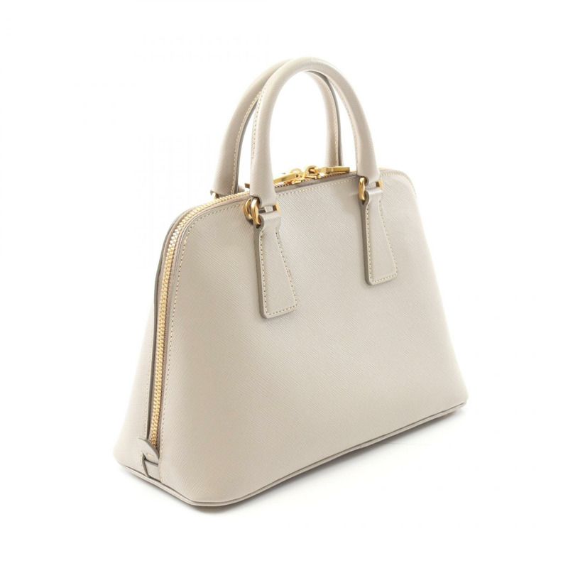 PRADA 2Way 肩背包 BL0838 Saffiano 皮革 灰色 二手 女款-1