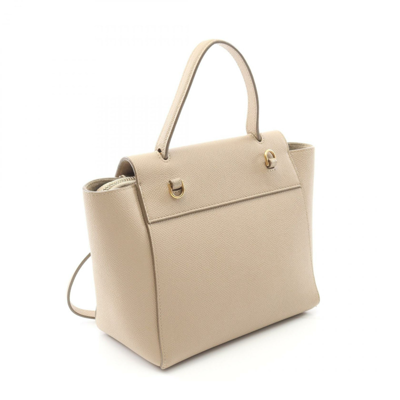 CELINE 腰包 Nano 2Way 肩背包袋 189003 皮革 米色 二手 女款-1