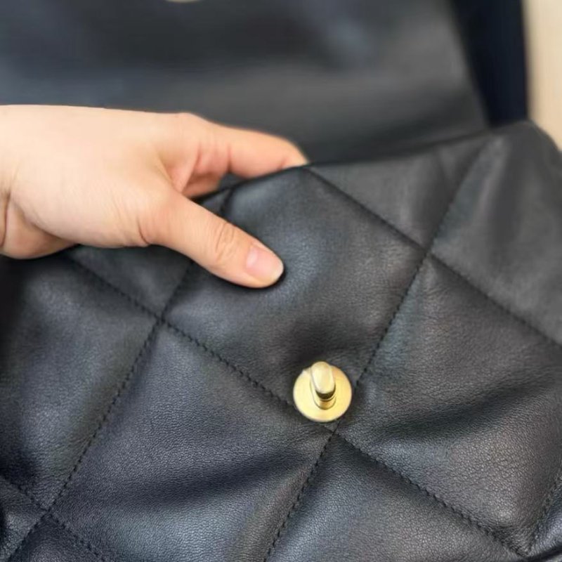 chanel 黑金 19bag小號 芯片款26x9x16 23 全新可送禮-3