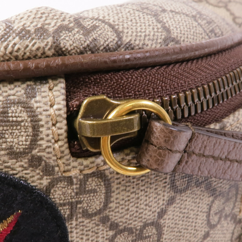 GUCCI 塗層帆布Waist Bag金扣腰包-10