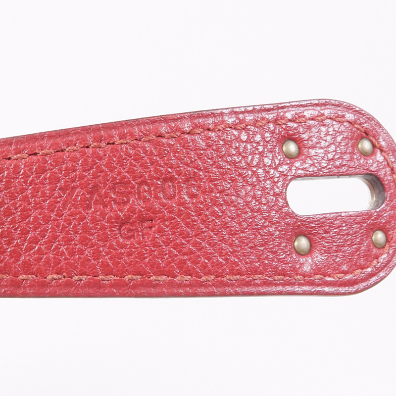 HERMES Clemence皮革Lindy 30銀扣肩背袋Rouge Casaque-12