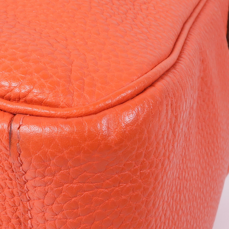 HERMES Clemence皮革Lindy 30銀扣手挽肩背兩用袋Rouge Pivoine-5