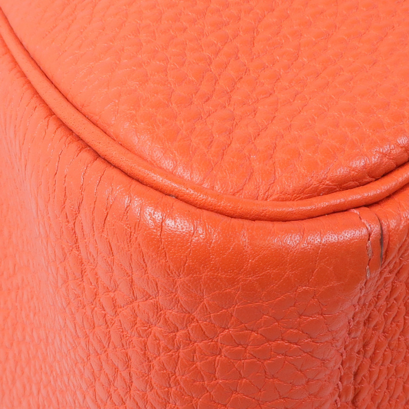 HERMES Clemence皮革Lindy 30銀扣手挽肩背兩用袋Rouge Pivoine-6