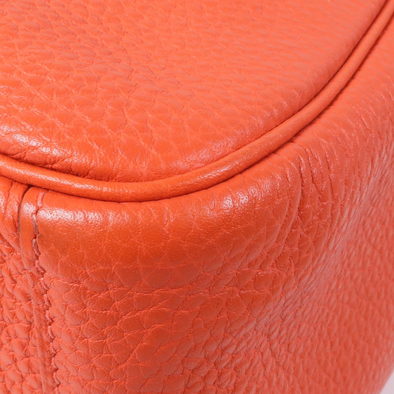 HERMES Clemence皮革Lindy 30銀扣手挽肩背兩用袋Rouge Pivoine-7