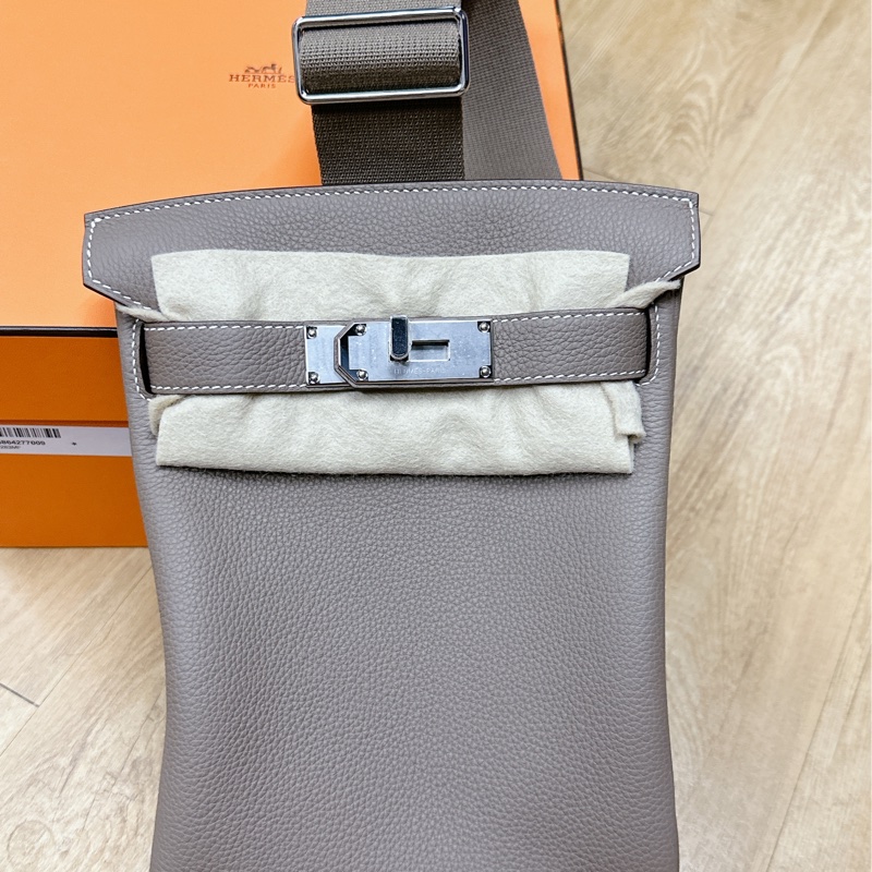 愛馬仕 Hermes Hac A Dos小號 全新 林俊傑昆凌同款背包 大象灰 經典包 男包女包 男生女生都很都好看-0