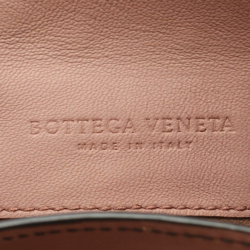 BOTTEGA VENETA 小號 Piazza 手提包 皮革 粉紅 波爾多 二手 女士-3