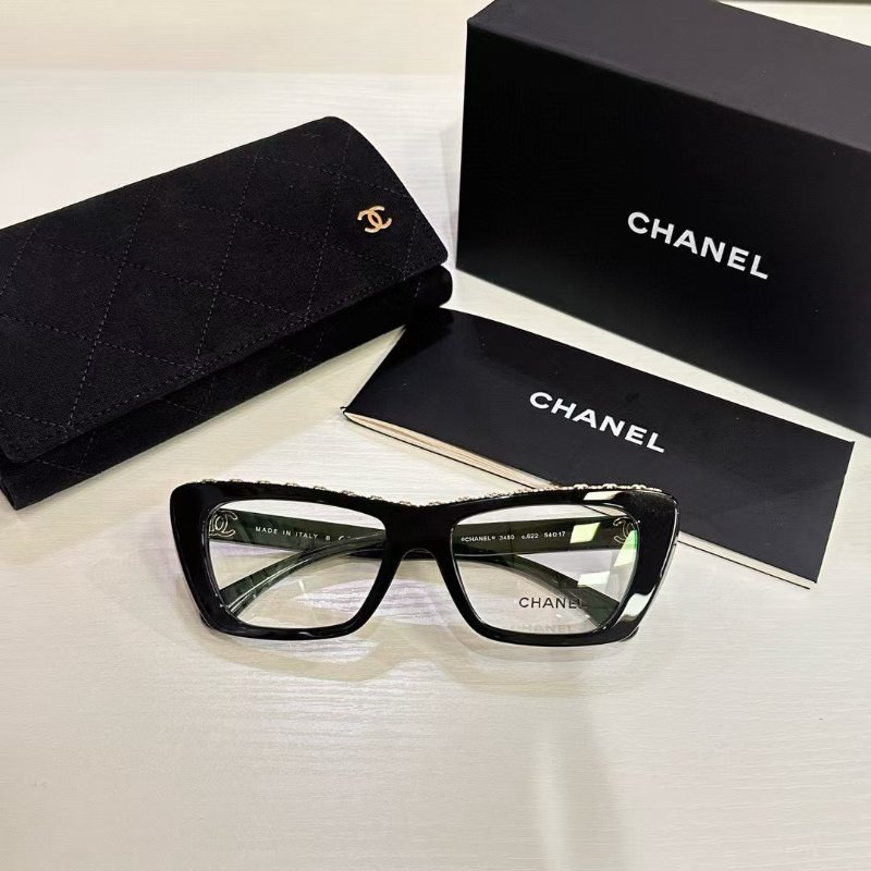 Chanel 新款平光眼鏡 全新全配-1