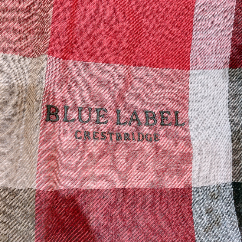 TW4421 BURBERRY 博柏利經典格仔紋純絲質頸巾BLUE LABEL SCARF-2