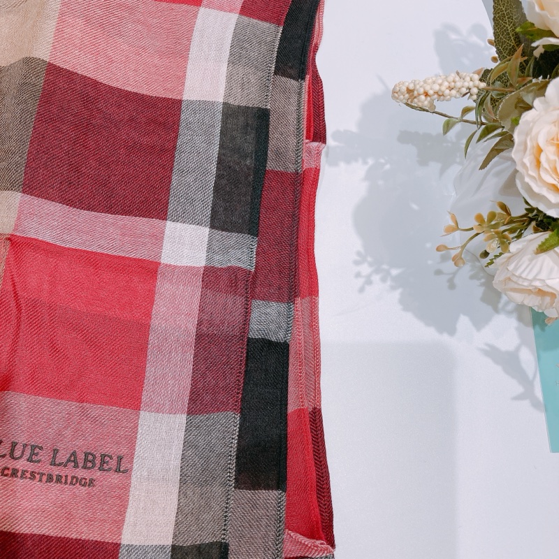 TW4421 BURBERRY 博柏利經典格仔紋純絲質頸巾BLUE LABEL SCARF-5