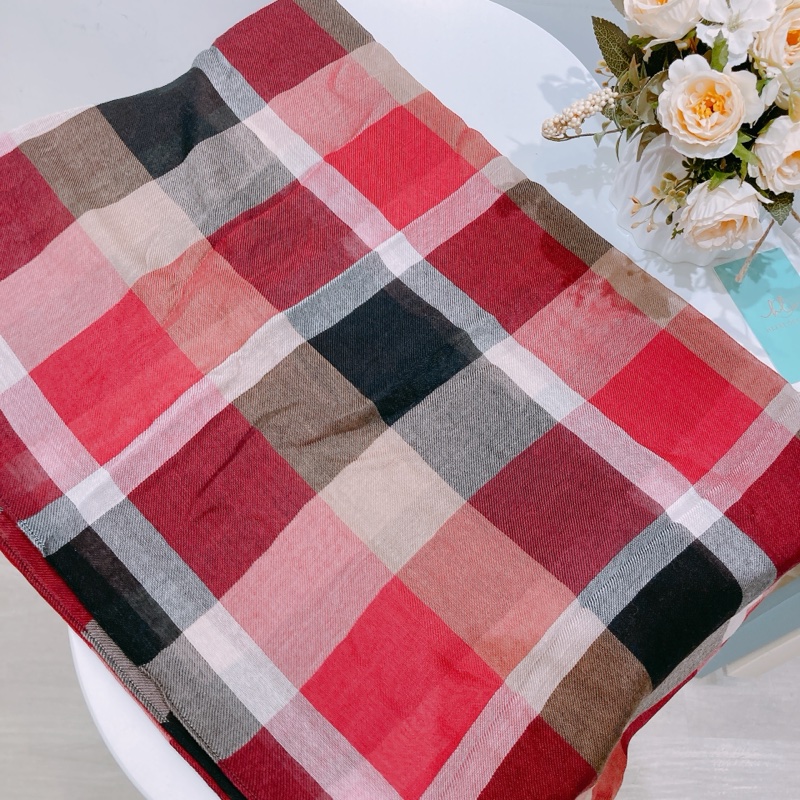 TW4421 BURBERRY 博柏利經典格仔紋純絲質頸巾BLUE LABEL SCARF-6