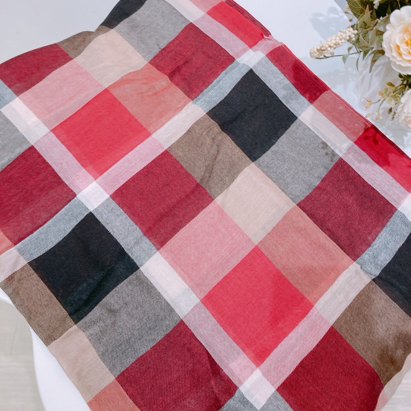 TW4421 BURBERRY 博柏利經典格仔紋純絲質頸巾BLUE LABEL SCARF-7