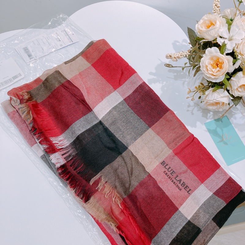 TW4421 BURBERRY 博柏利經典格仔紋純絲質頸巾BLUE LABEL SCARF-8
