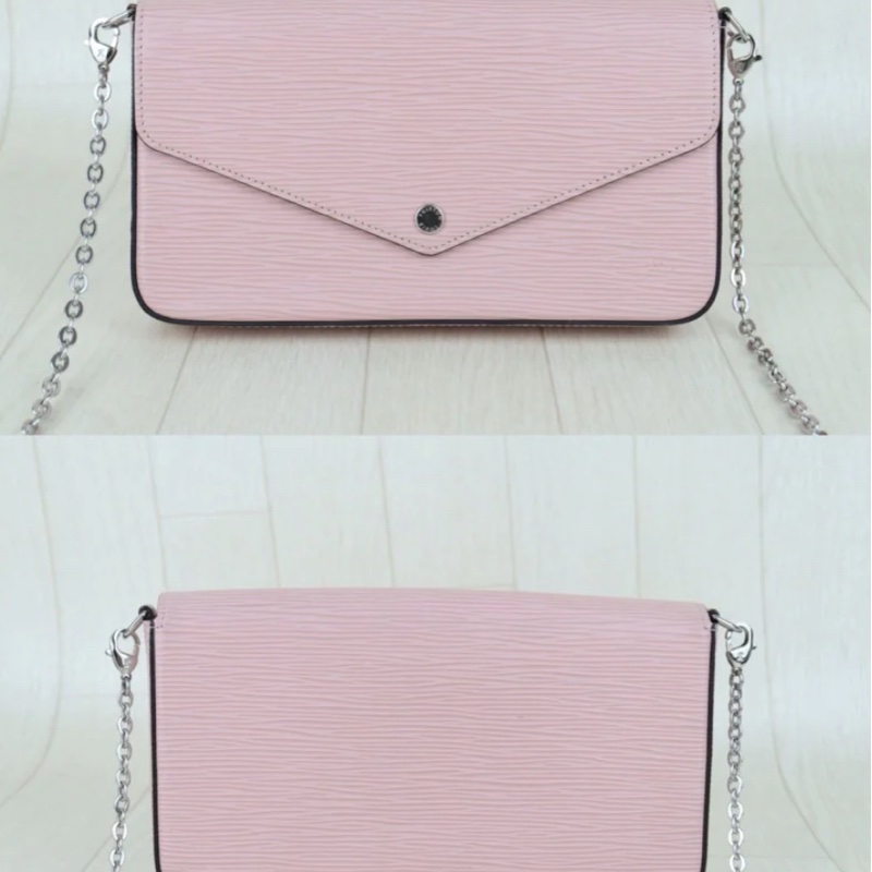 「JL精品代購」95新 LV 粉色水波紋 三合一-3