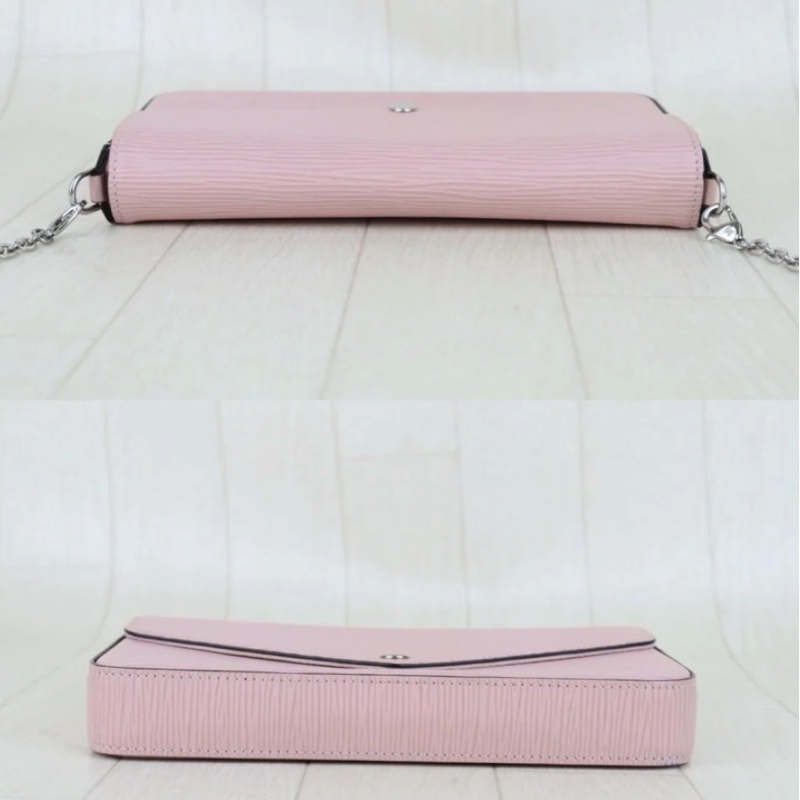 「JL精品代購」95新 LV 粉色水波紋 三合一-5