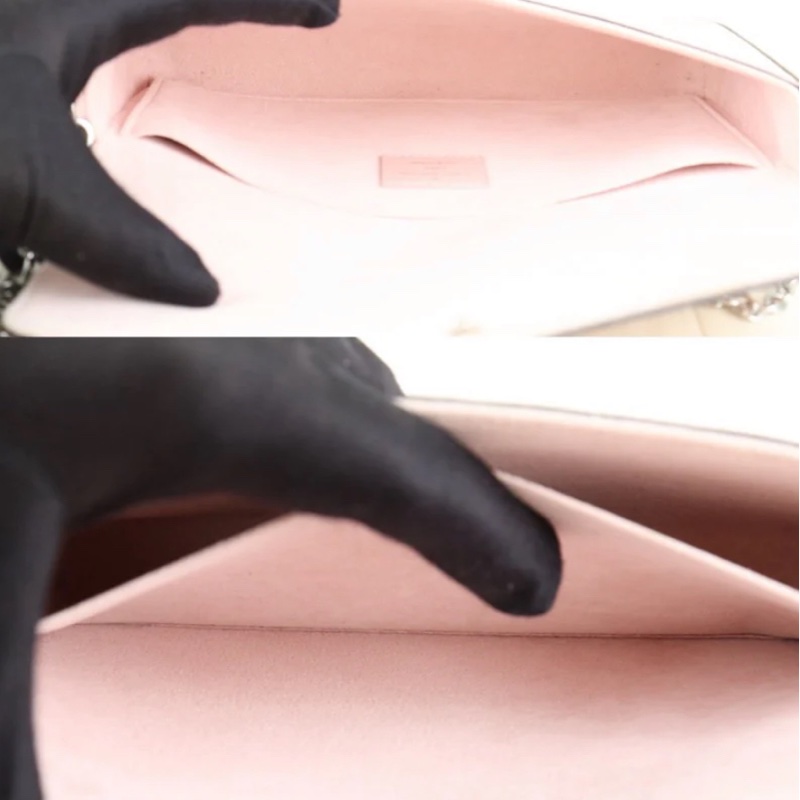 「JL精品代購」95新 LV 粉色水波紋 三合一-9