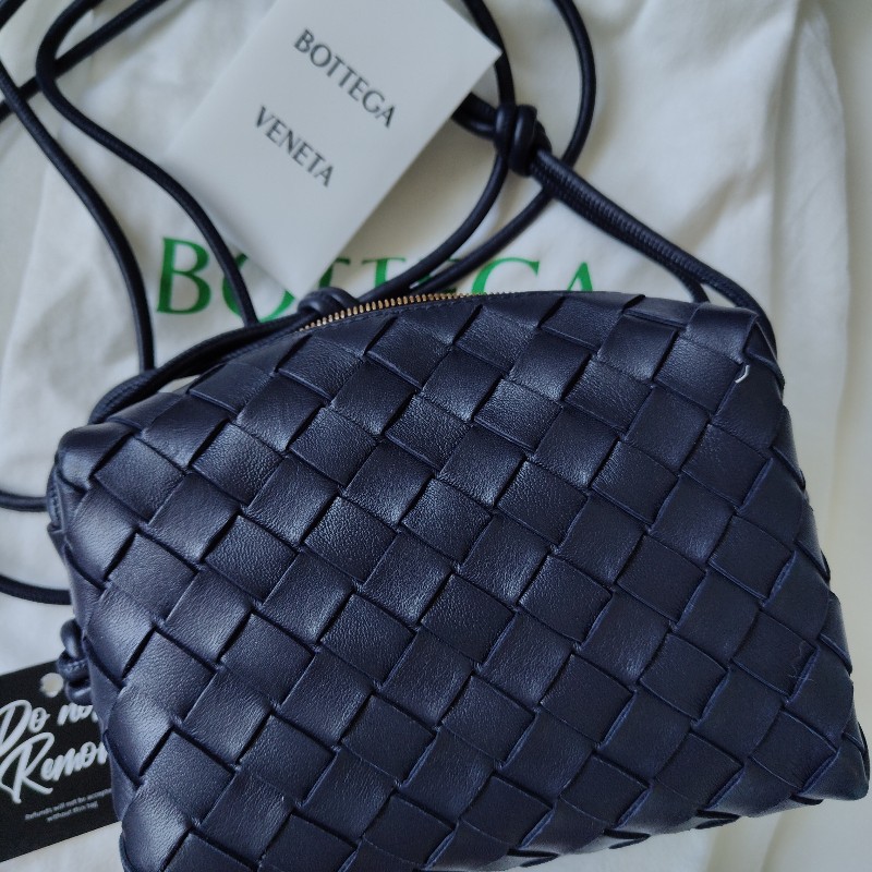 9成新 BV loop mini 編織相機包，深藍色-0