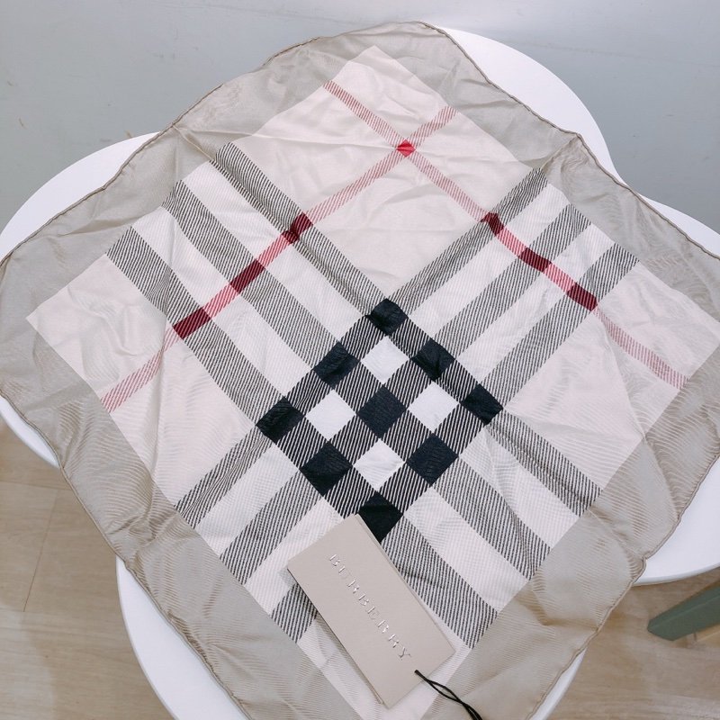 TW4422 BURBERRY 博柏利經典格仔紋全絲質小方巾SCARF TRENCH 50 X 50CM-6