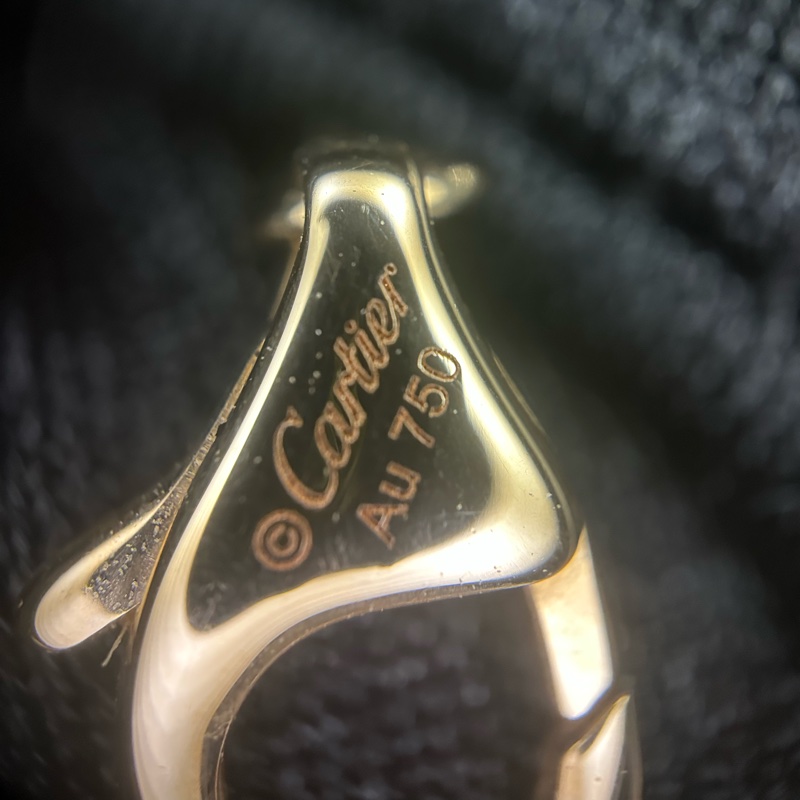 Cartier 卡地亞love 18k玫瑰金雙環手鍊 24年12月閒置新-4