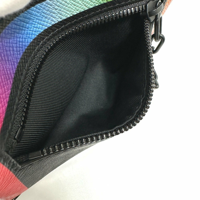 LOUIS VUITTON M30351 Taiga Mini Soft Trunk 皮革單肩包,男士,黑色-10