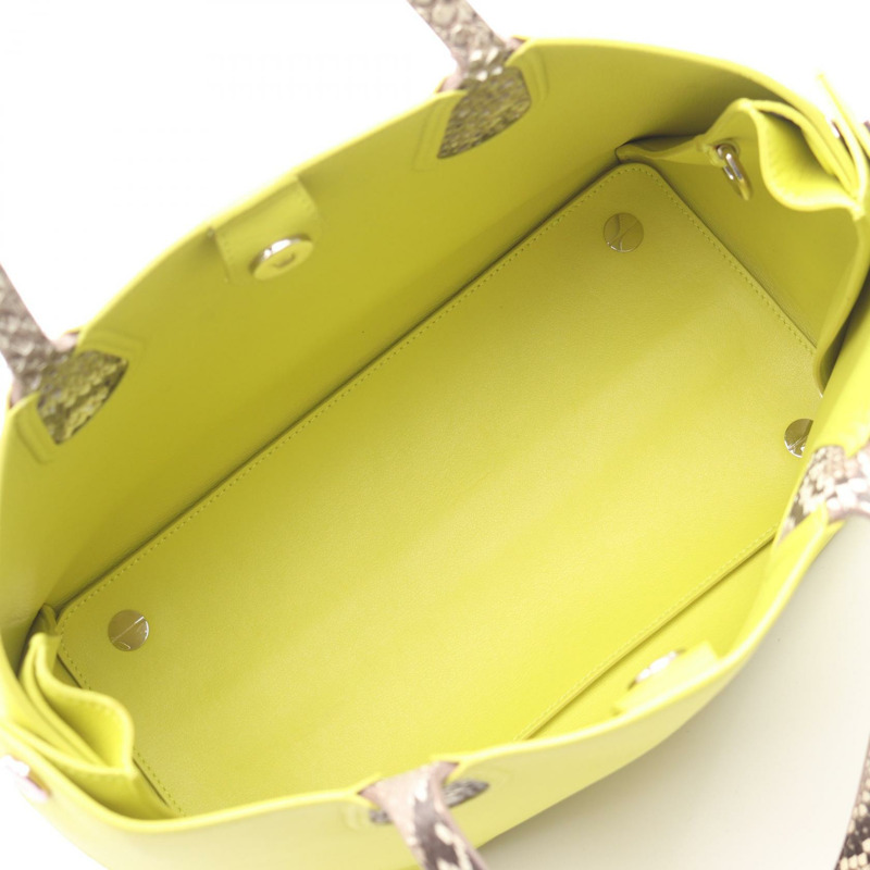 Dior Addict 手提包 M0832PVCV 皮革 稀有皮革 綠色 米色 二手 女士-2