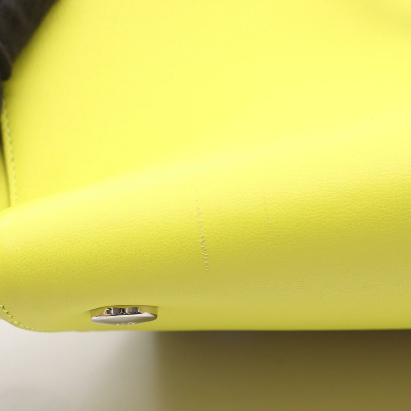 Dior Addict 手提包 M0832PVCV 皮革 稀有皮革 綠色 米色 二手 女士-4