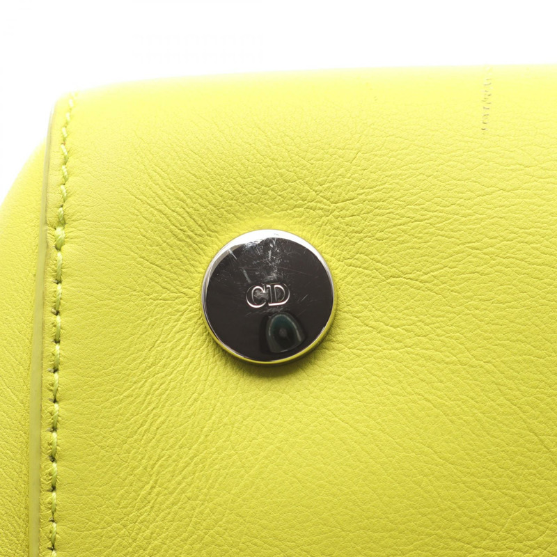 Dior Addict 手提包 M0832PVCV 皮革 稀有皮革 綠色 米色 二手 女士-7