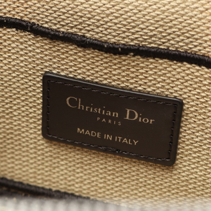 克里斯汀迪奧 DIORTRAVEL 小號化妝包 2 用單肩包 帆布 米色 二手-3