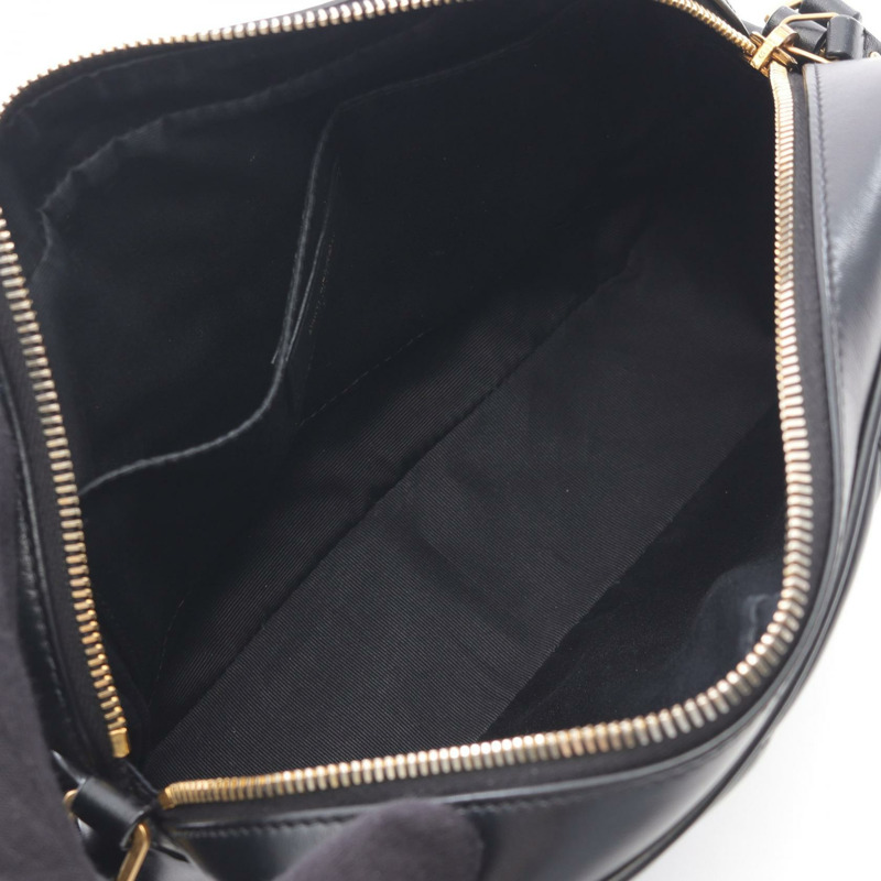SAINT LAURENT PARIS LOU Monogram 相機包 單肩包 761554 皮革 黑色 二手 女款-2