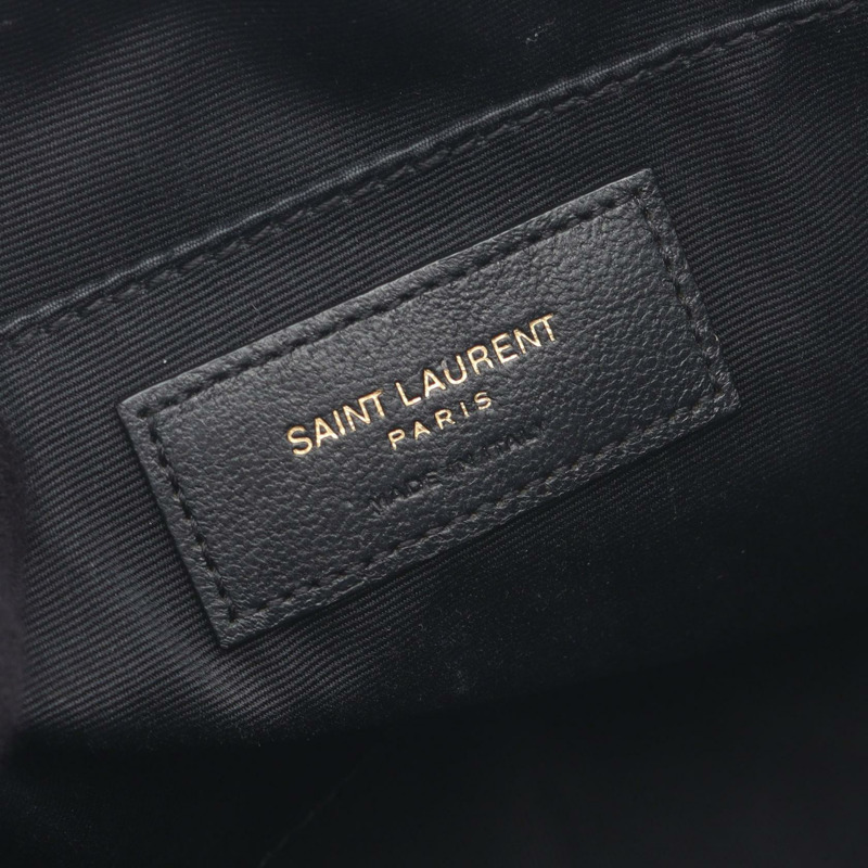 SAINT LAURENT PARIS LOU Monogram 相機包 單肩包 761554 皮革 黑色 二手 女款-3