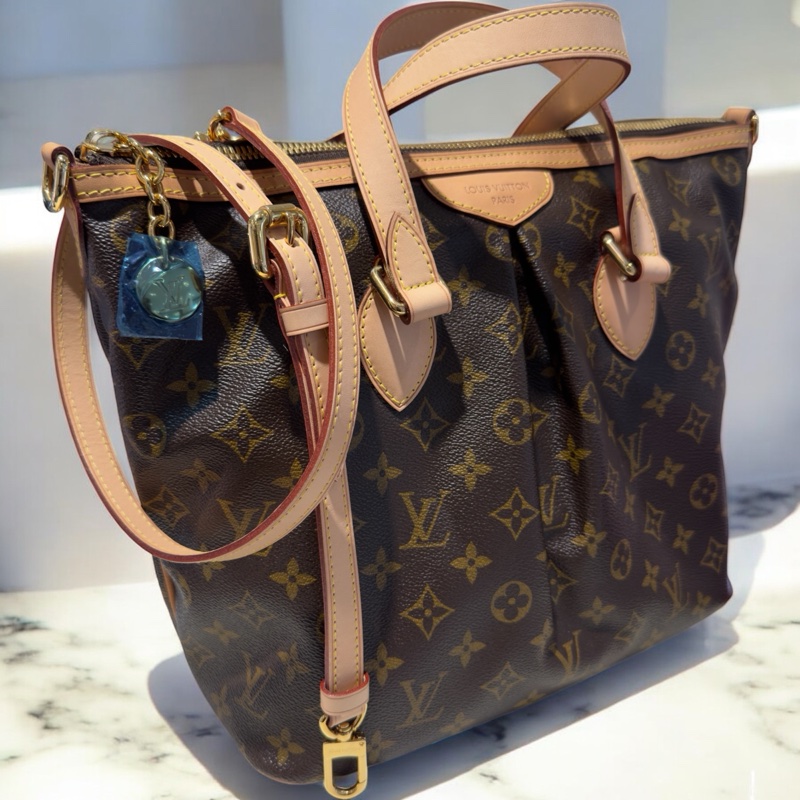 LV PALERMO PM原花紋手提斜背包 M40145停產閒置品-1